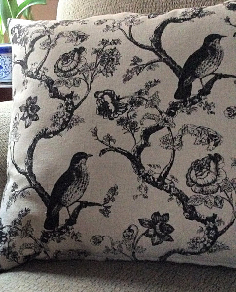 Accent Cushion - Spring Birds Print