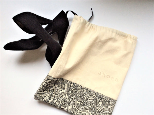 Shoe Bag - Paisley Print
